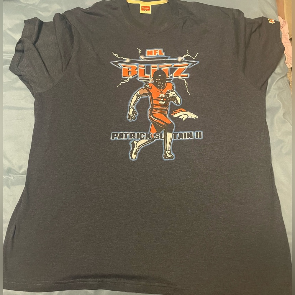 NFL Blitz Denver Broncos PS2 Graphic T-Shirt